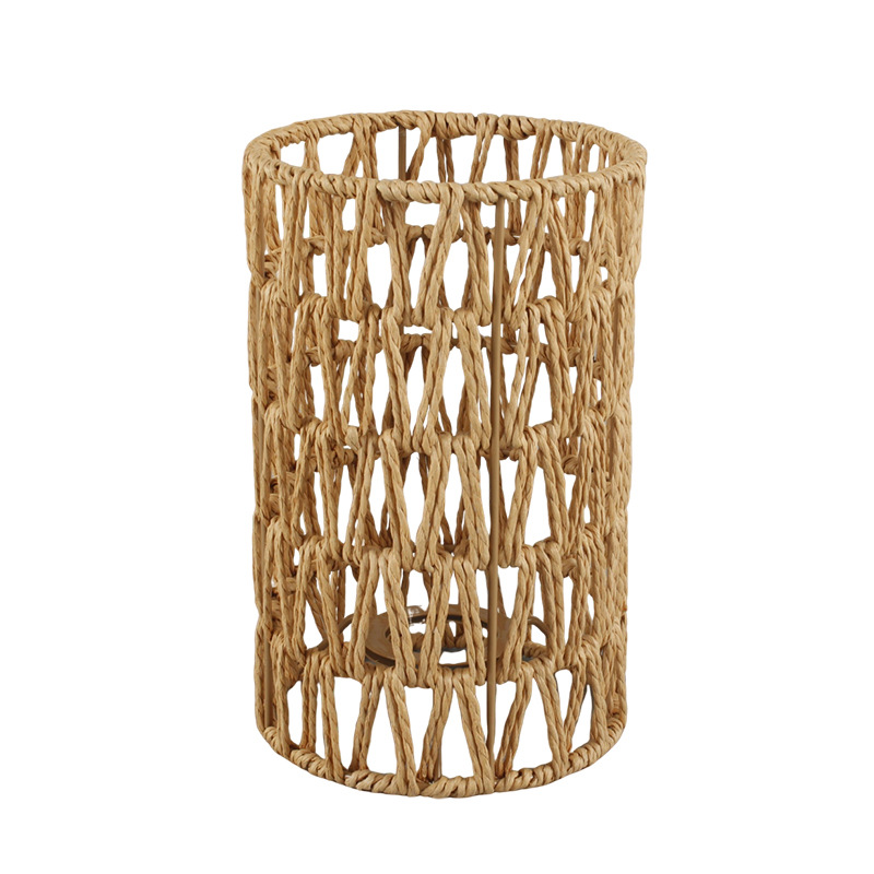 Comedor colgando cuerda de papel cubierta de lámpara nueva tienda de rociadores residenciales chinos sala de té cubierta de lámpara de piso cubierta de lámpara de lámpara de cuerda de papel tejida a mano cubierta de lámpara de lámpara