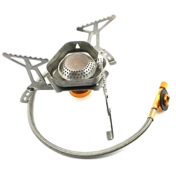 Outdoor Convenient Windproof Fierce Stove Mini Stainless Steel Camping Stove Gas Stove Stove Foldable Cassette Stove