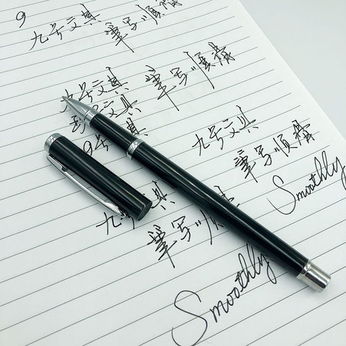 Custom Metal Pen with Logo, High-End Carbon Pen, Wholesale Red Conference Specialty Gift Pen, Signature Pen