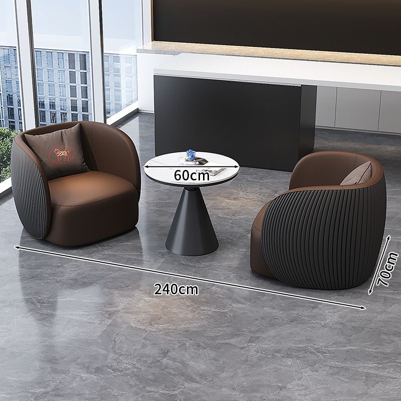 Oficina de ventas de lujo ligero Mesa y silla Hotel Lobby Sofá Sala de estar Sofá de recepción Combinación