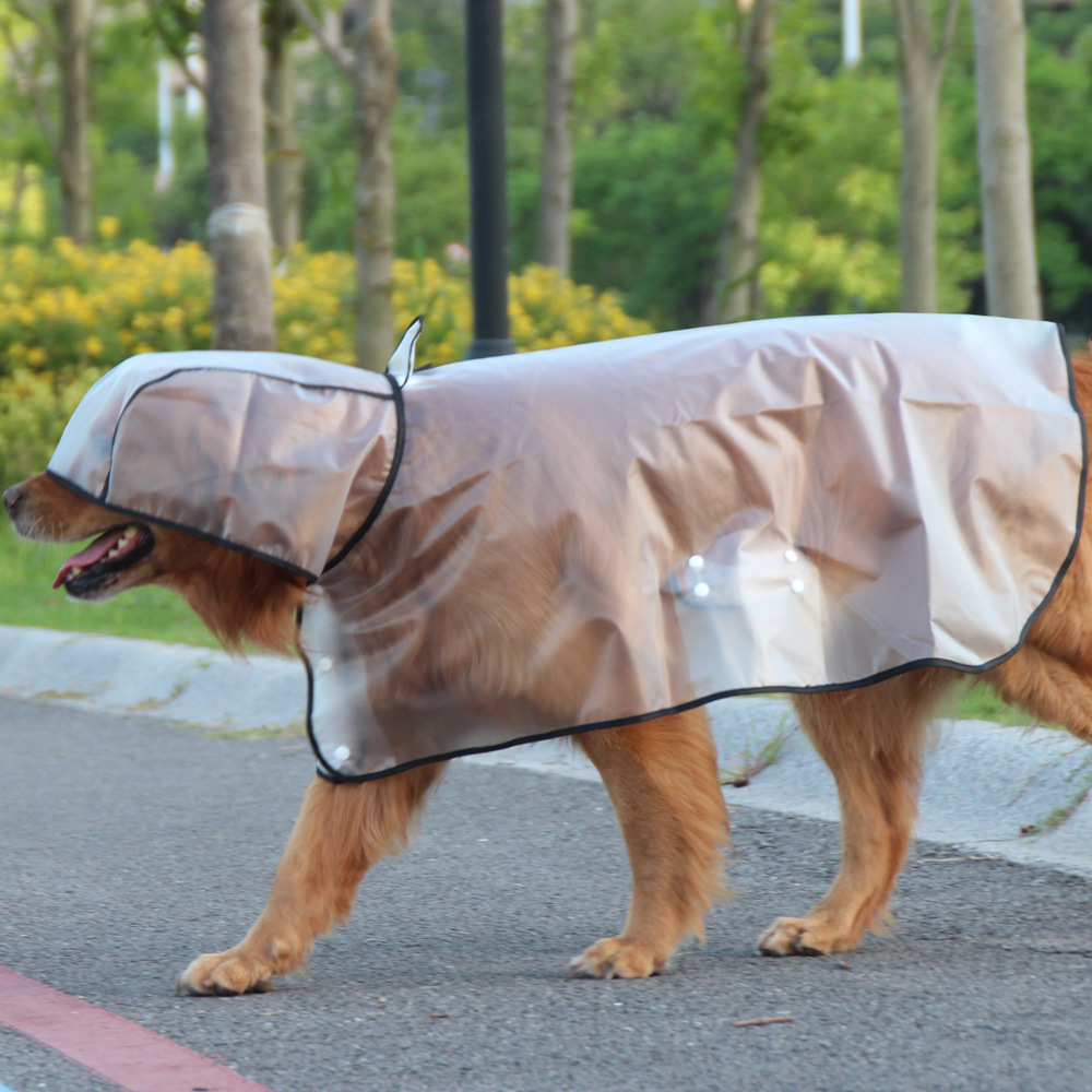 PET TPU transparente PET capa impermeable perro grande peluche cubo francés Corgi Shiba inu cachorro ropa lote