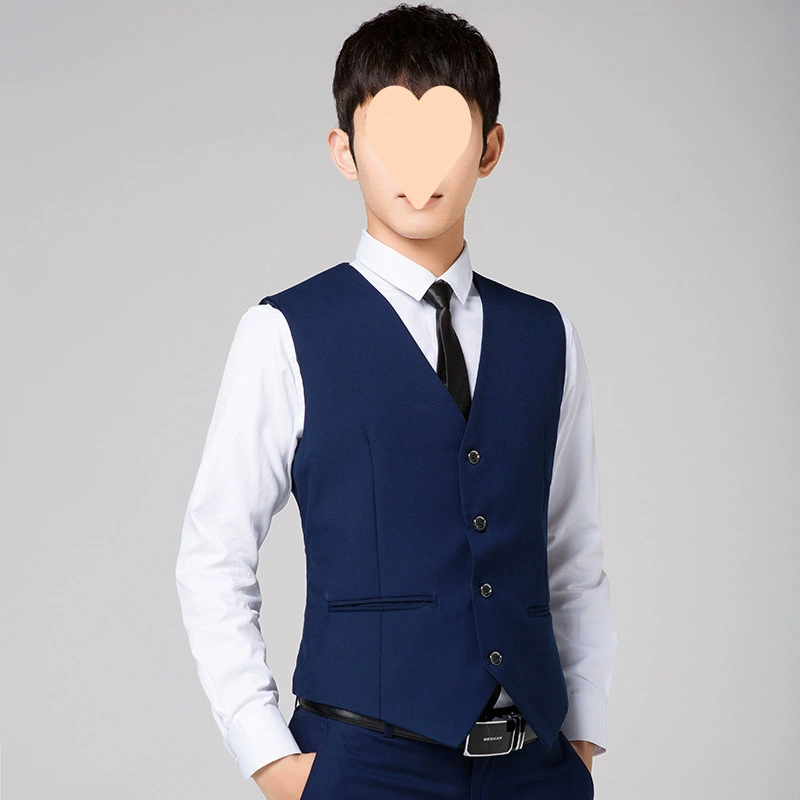 Мужской осенний жилет, классический костюм-костюм для отдыха, slim fit, корейский стиль