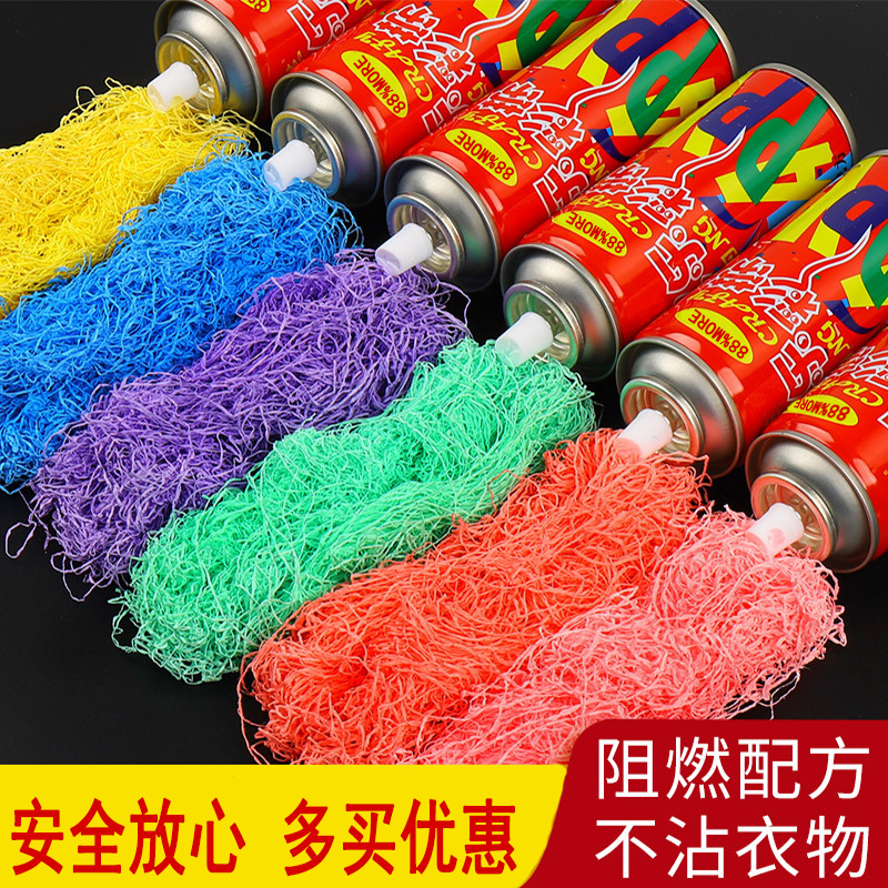 Granja global de cinta de color spray fiesta de cumpleaños con latas de mano de color de color de color de color de la decoración de la boda de la fiesta de Navidad