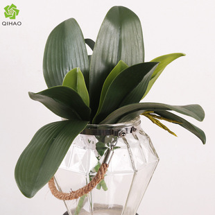 New Simulated Butterfly Orchid Leaves with Materials for Flower Arrangement, 5 Fake Leaves Ornaments, Simulated Film Butterfly Orchid Wholesale