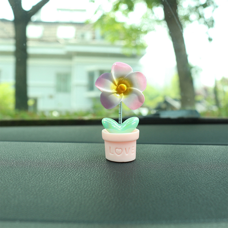 Flora creativa, huevo, adornos de automóvil, adornos de escritorio, adornos de flores lindos, adornos de resina, consola central del automóvil