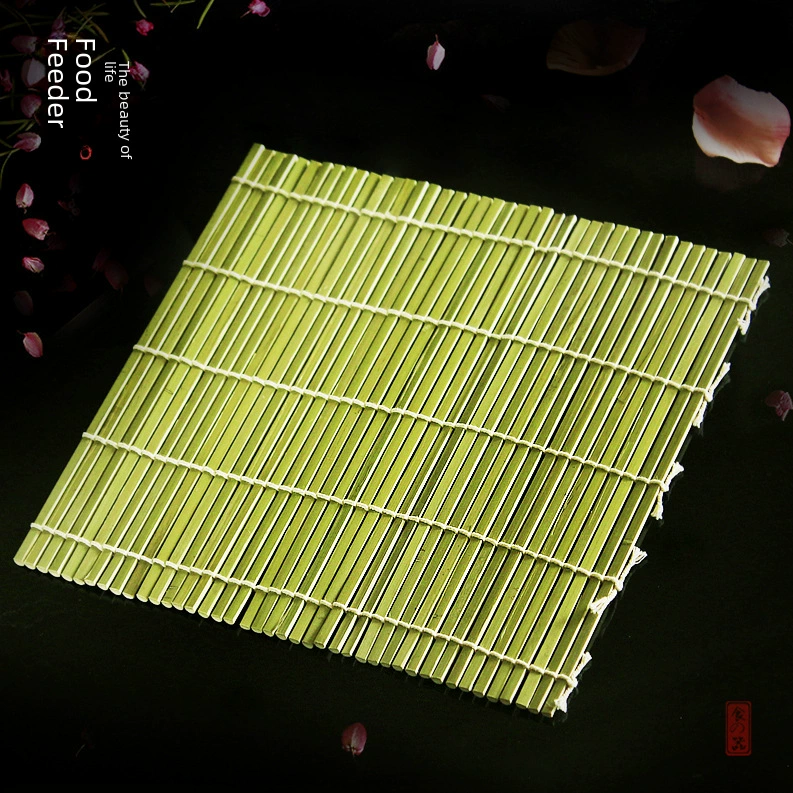 Green Pippi Sushi Bamboo Sushi Sushi Master Laosa Roll Cushion Home Sushi Rolling Crowth Sushi Tool