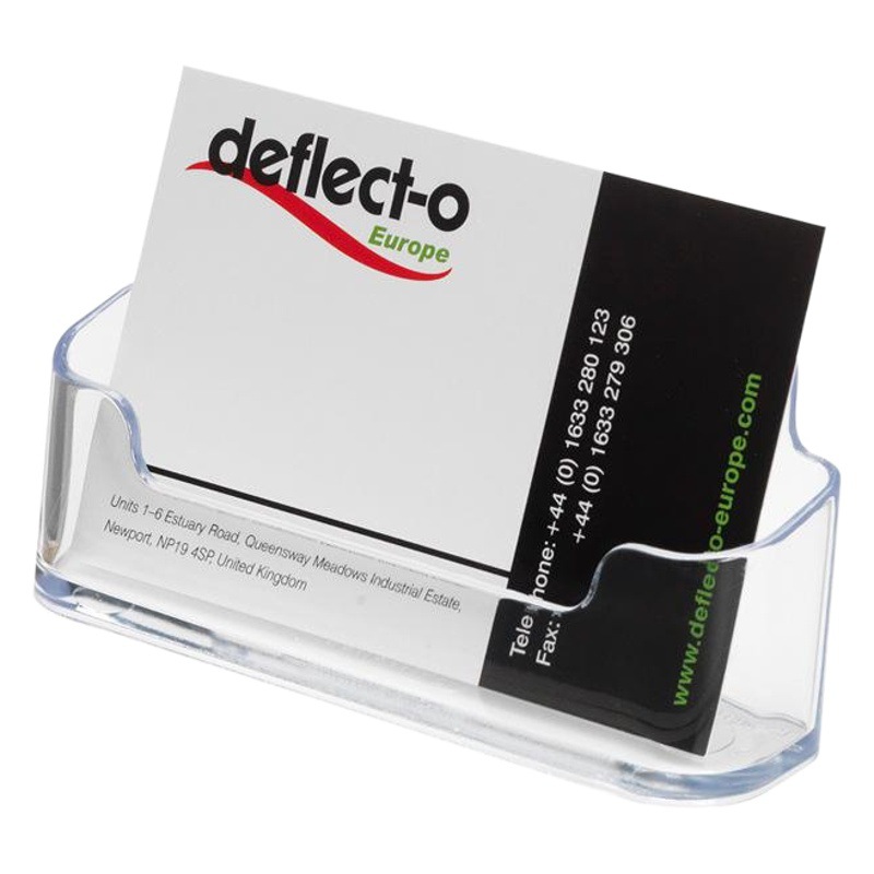 アメリカの迪多メーカーの透明なプラスチックの名刺入れの名刺の席の単層のデスクトップの名刺棚は線を越えて印刷することができます。