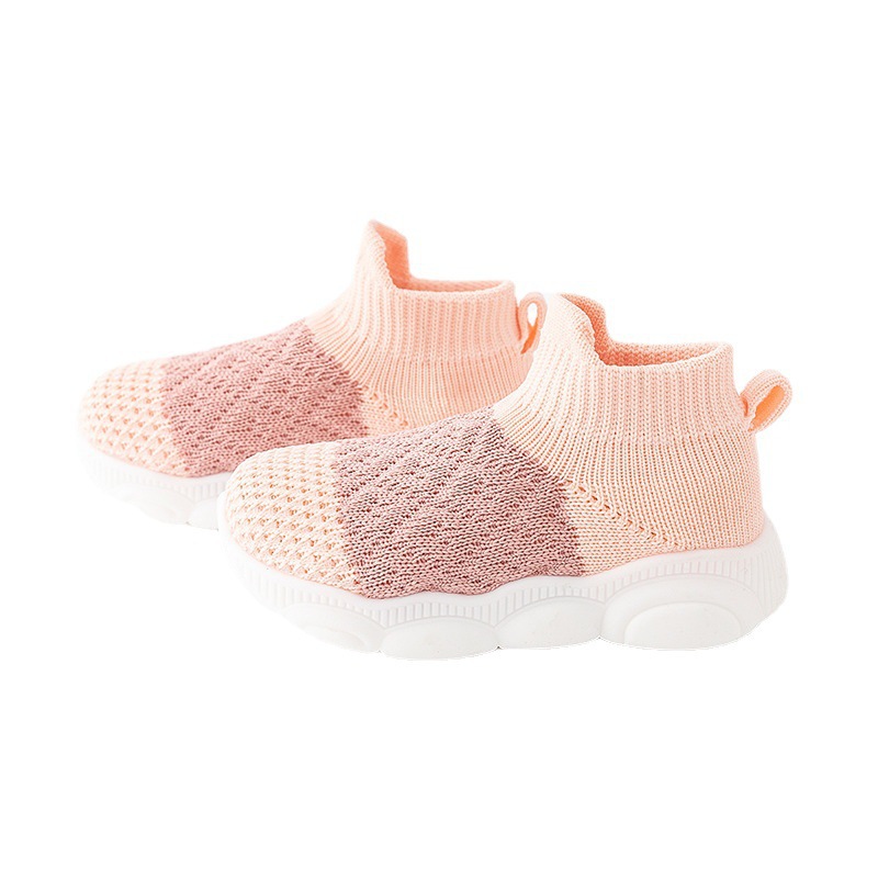Zapatos para niños zapatos para bebés de mallas sólidas suela suave para bebés transpirables y cómodos