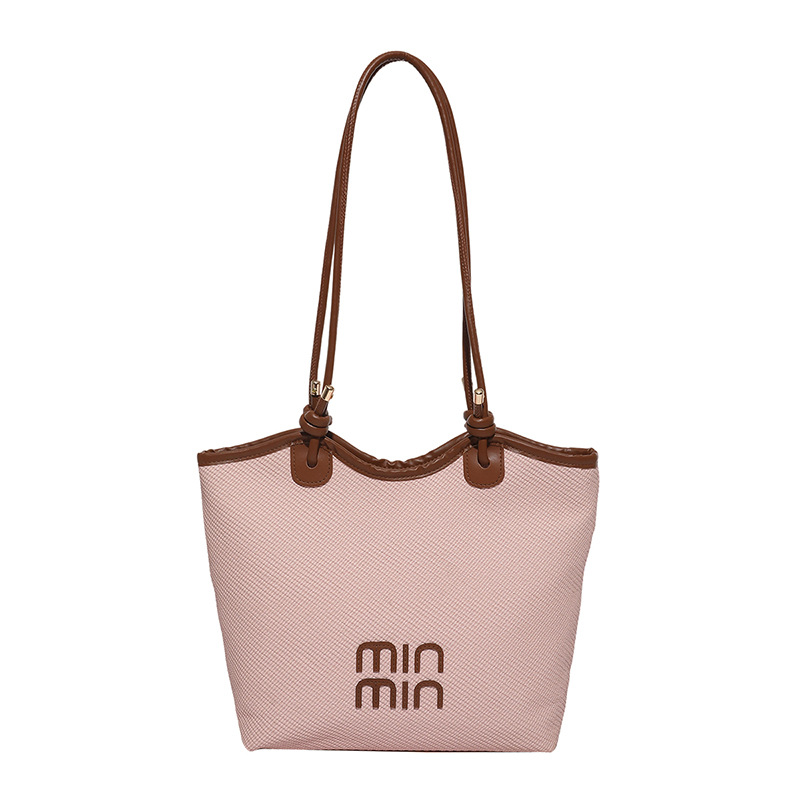 Transfronterizos al por mayor moda simple de viaje a la oficina brazo bolso de hombro de gran capacidad de color sólido bolso de mujer