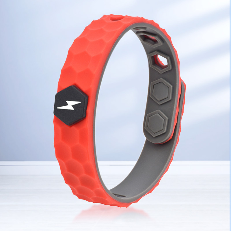 Pulsera antiestática de silicona, pulsera antiestática inalámbrica, pulsera deportiva de silicona con iones negativos para exteriores, pulsera antiestática para hombres y mujeres