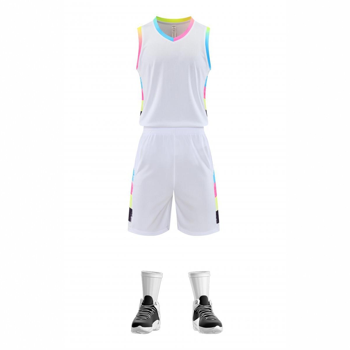 traje de baloncesto americano seco rápido transpirable niño entrenamiento de adultos uniformes de equipo con logotipo de impresión