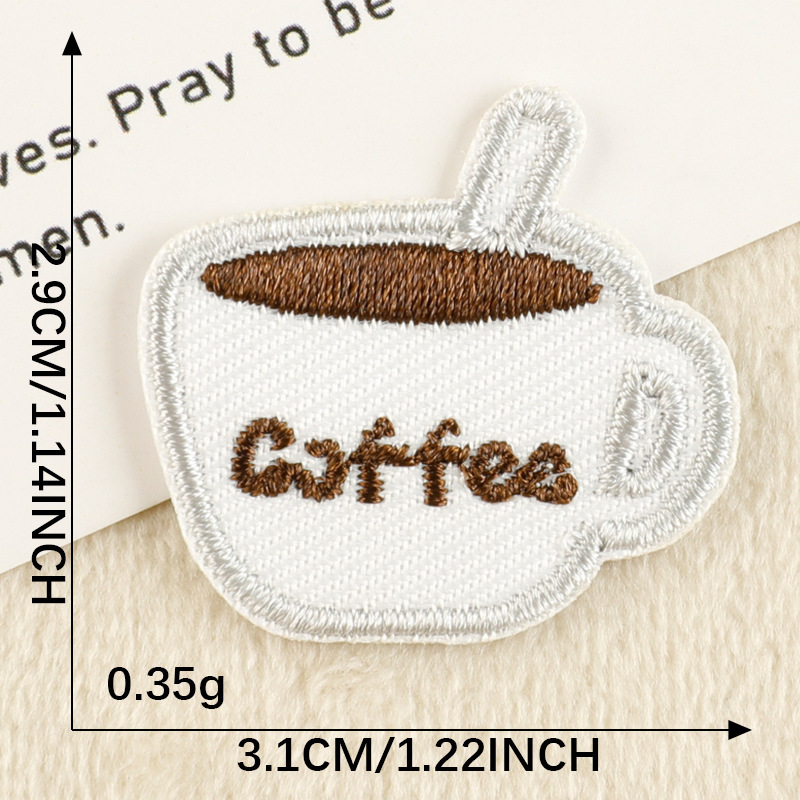 パッチ韓国刺繍パッチクリエイティブ漫画動物食品バッグ DIY アクセサリー한국Wappen パッチ布パッチ|undefined