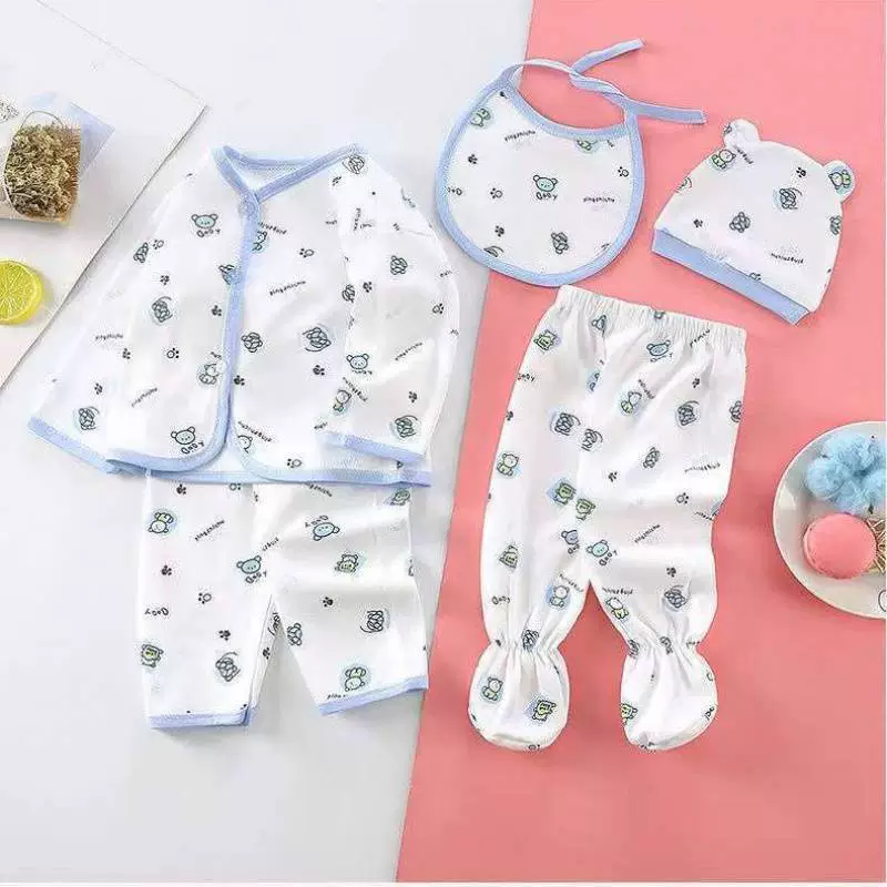 Children's gift box, set, thermal underwear, hat, bib