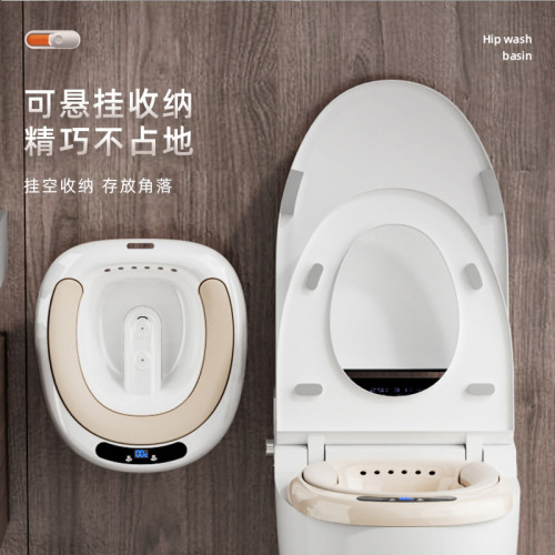 New folding electric bidet for the elderly, pregnant women, free squatting bathtub, female private parts flushing butt basin wholesale