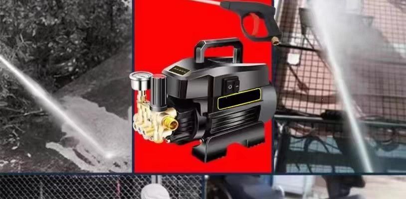 220V powerful car washing pump, high-power fully automatic portable cleaning machine, high-pressure car washer, household electric water gun