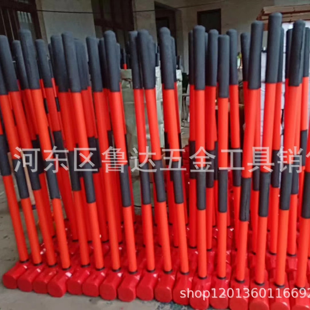 批发PVC柄防震锤八角锤大锤榔头坚固耐用砸墙家用八角锤石工锤铁