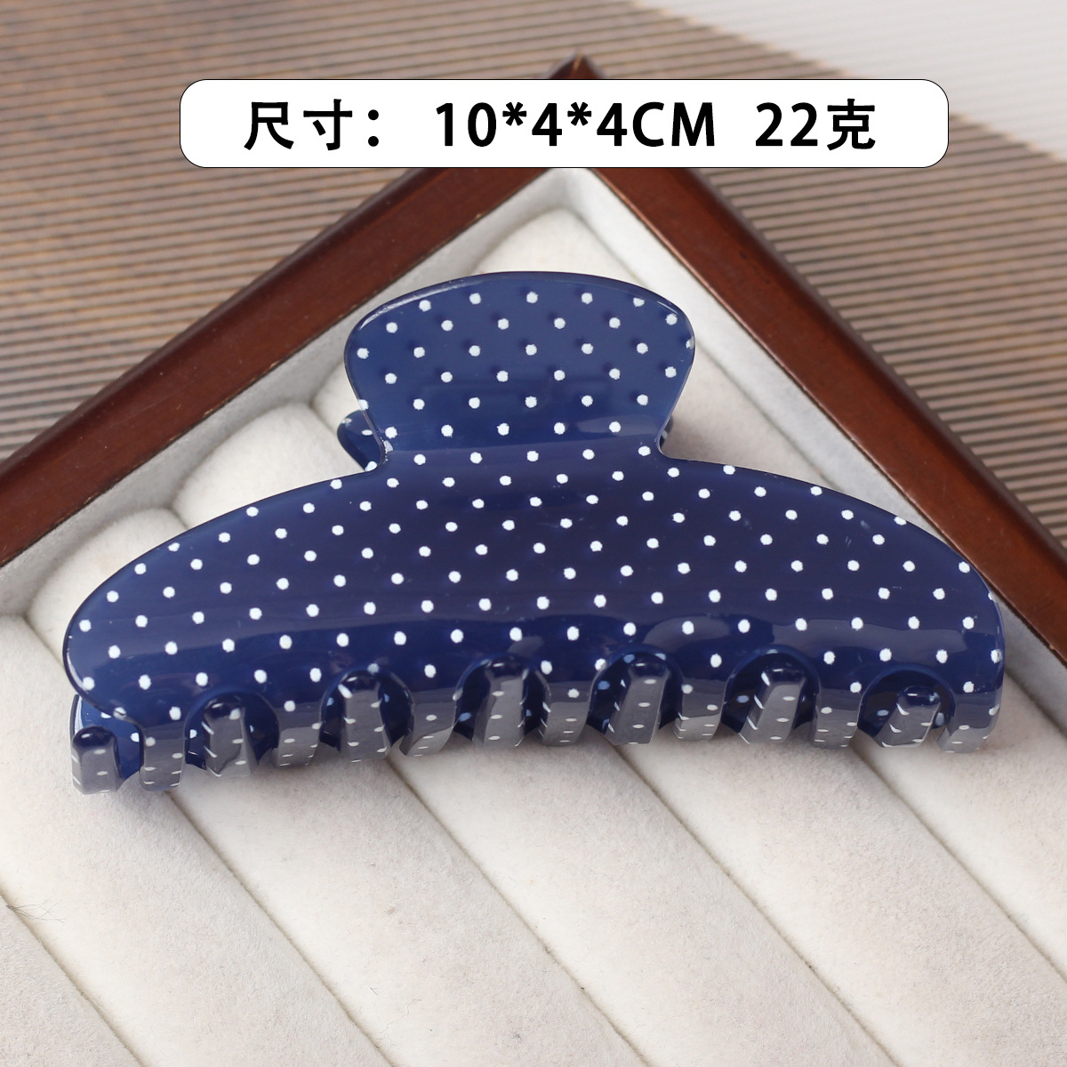 Moda retro punto de onda imitación acético clip de agarre semijay con un dulce sentimiento de alta calidad clip de tiburón clip de pelo accesorios para el cabello image 8