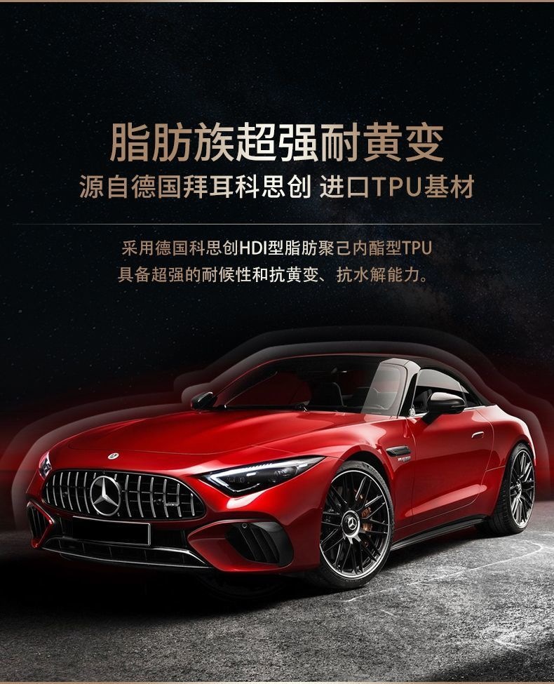 Gdppf Imported Tpu Invisible Car Film, Full Car Wrap, Anti-Scratch, High-Gloss Transparent Car Paint Protection Film
