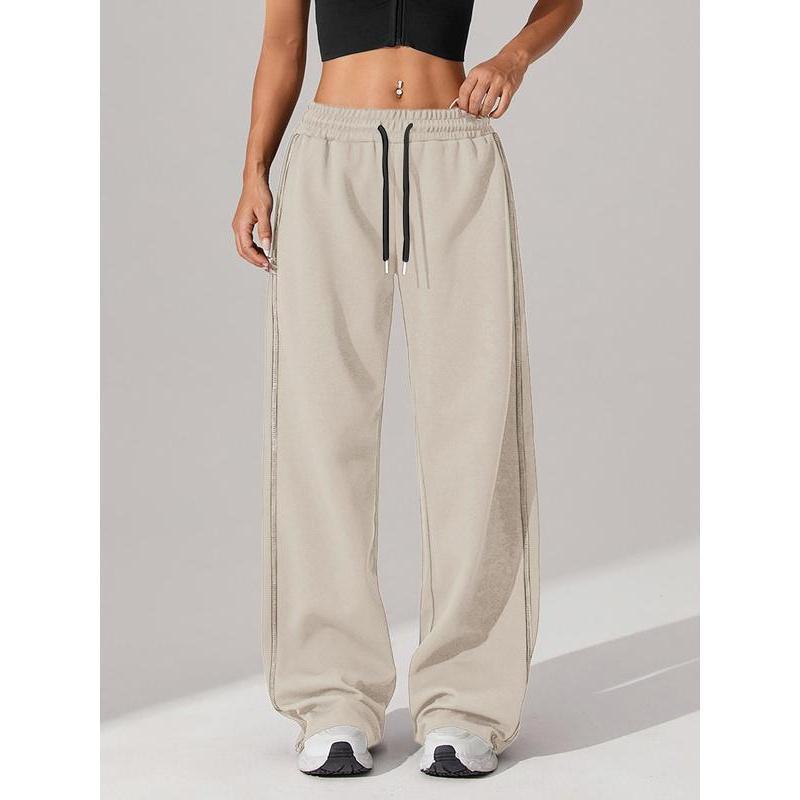 Women's Side Striped Pants Casual Comfy Breathable Trousers|undefined