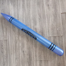 厂家定制 PVC充气彩色铅笔玩具 趣味PVC娱乐益智玩具