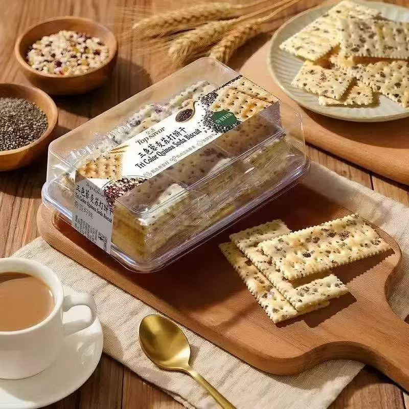 金语三色藜麦苏打饼干200g黑松露火腿味奇亚籽办公室解馋抗饿点心