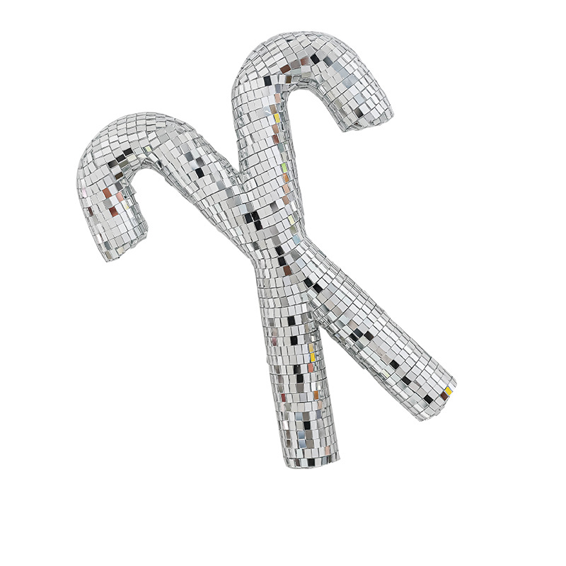 Yazi espejo a medida adornos reflectantes amor caramelo fiesta diseño de boda discoteca plata parche bola de vidrio