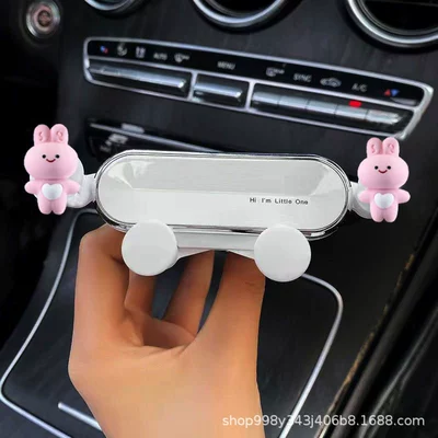 Car phone holder: vent phone navigation fixed - white-rabbit-advanced-enhanced-version-standard