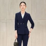秋冬季播音女士职业西服套