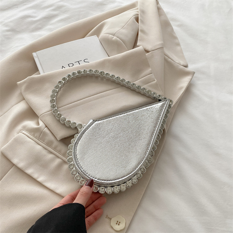 Glitzernde Herz Handtasche Damen Elegante Abendtasche Für Events_voghion.com