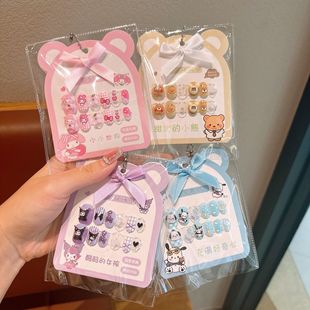 Children's Nail Art Patch Girls Nail Art Cute Wear Armor Reusable Removable Nail Art Patch Wholesale
