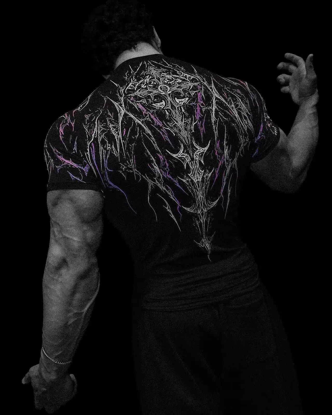 Black---purple print