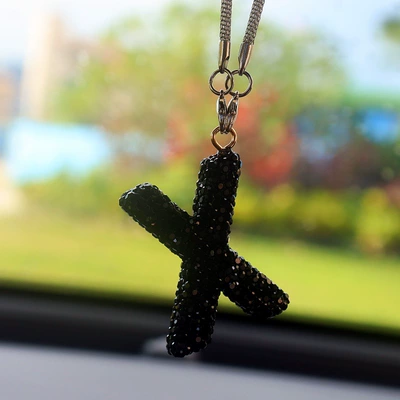 Car hanging – Pendant High-End Letter Car Pendant - x-letter-car-pendant-black