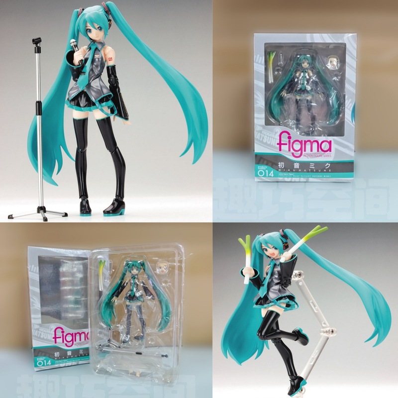 バーチャルシンガーMIKU Figma014 # ねぎ初音 初音ミク ダブルポニーテール アクションフィギュア 箱入り|undefined