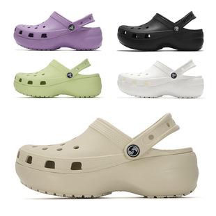 2024 Full Red Chan Same-style Cloud Cave Shoes Women's Casual All-match High-heeled Thick-soled Dad's Platform Sandals Beach Sandals