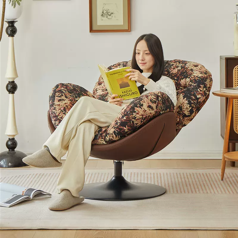 懒人沙发可躺可睡卧室转椅单人沙发椅阳台休闲家用蛋壳椅客厅躺椅