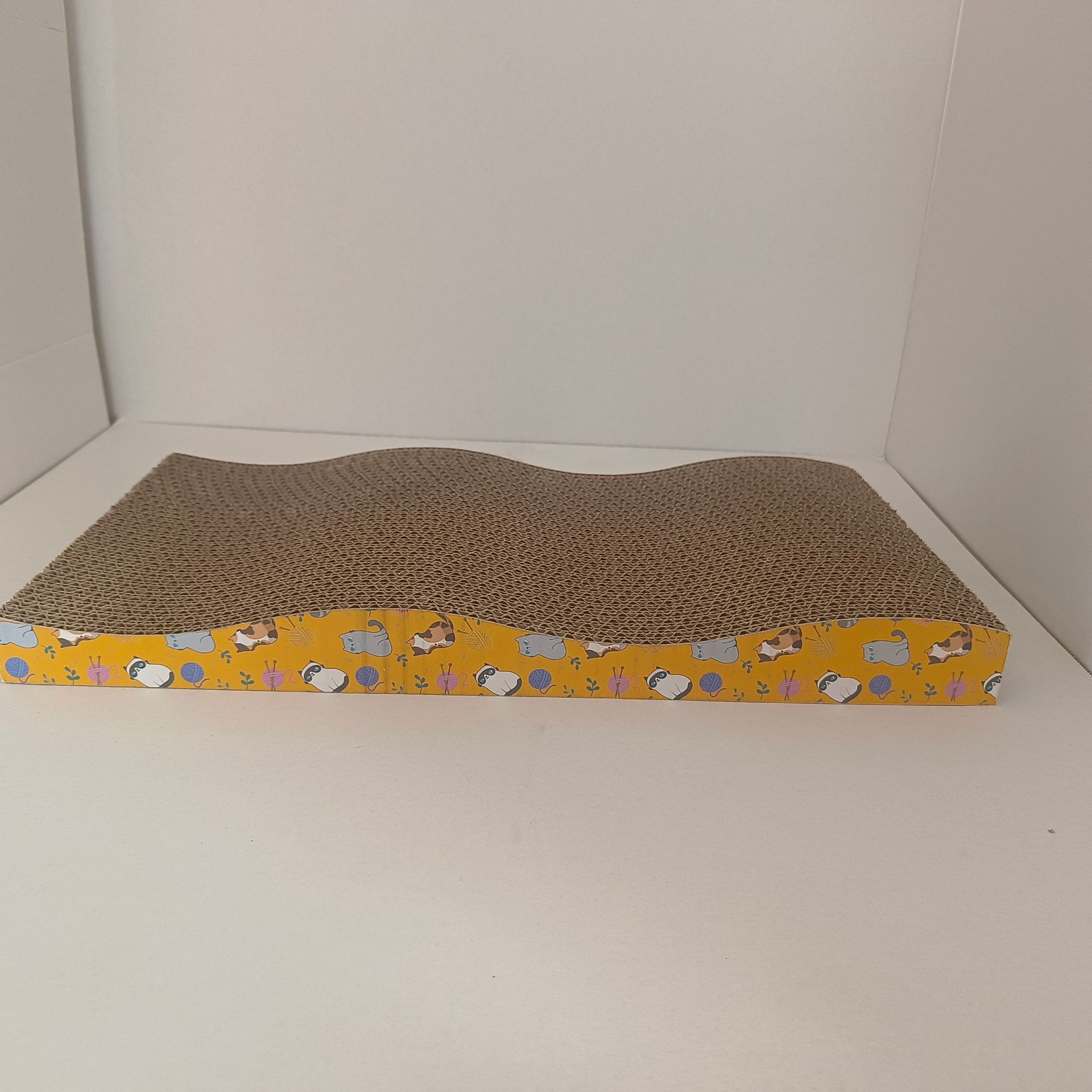 Juguetes para gatos, garras de molienda de placa recta, papel corrugado super resistente al desgaste, juguetes para gatos, artículos para gatos para aliviar el aburrimiento.