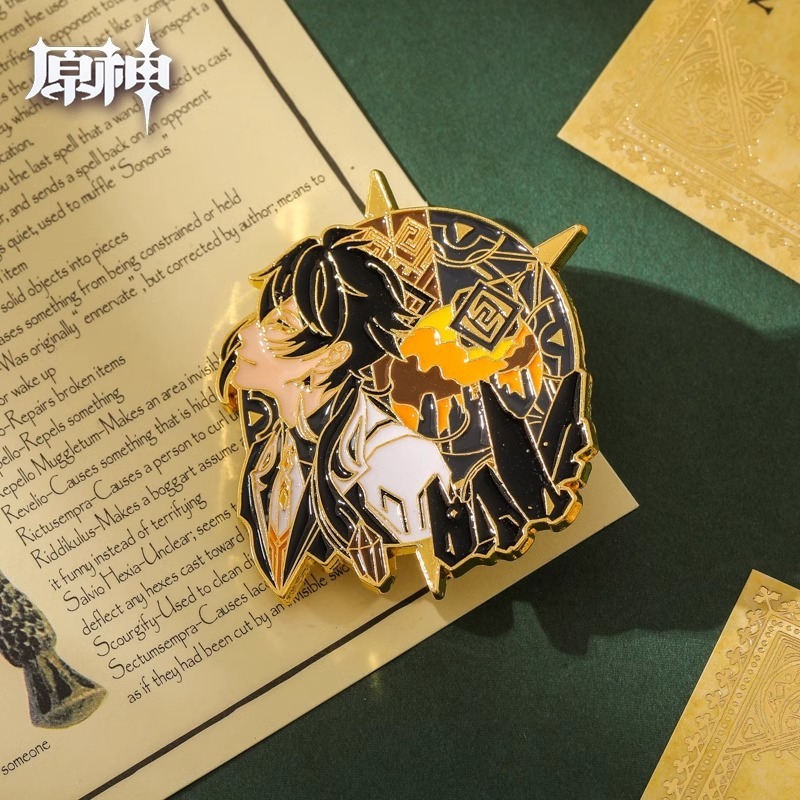 特別クリアランスクロスボーダーメタル原神ブローチアニメーション周辺二次元漫画かわいいバッジアクセサリーピン|undefined