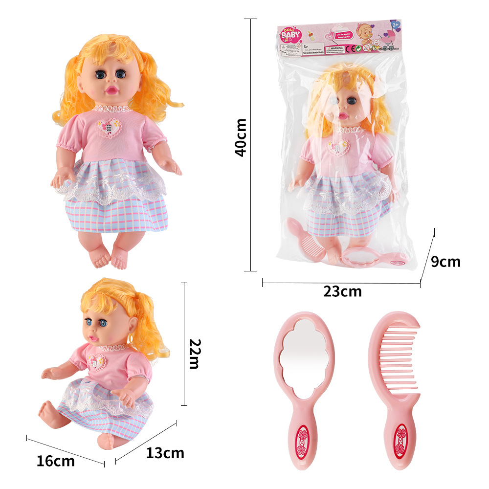 Juguetes para niños, niñas, carro inteligente, 14 pulgadas muñecas, carro de bebé, princesa