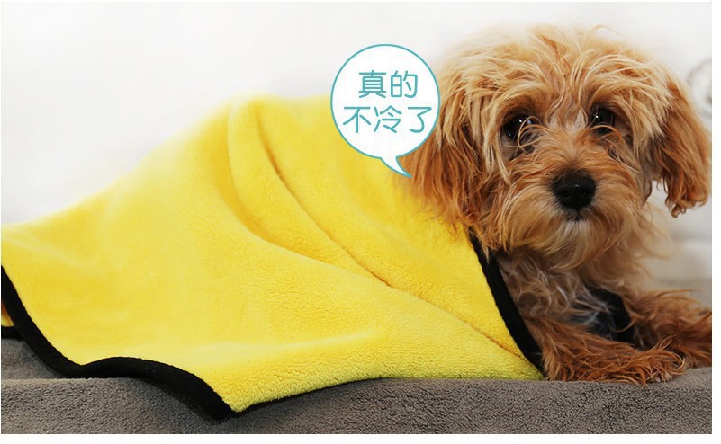 宠物毛巾洗澡用品柔软干燥布狗狗洗澡吸水毛巾珊瑚绒猫狗浴巾批发详情10