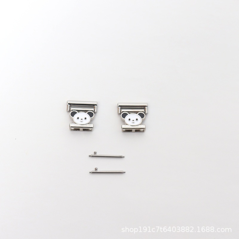 Gấu Nhỏ - Bạc / Giao diện 18mm (kèm kim tháo nhanh)