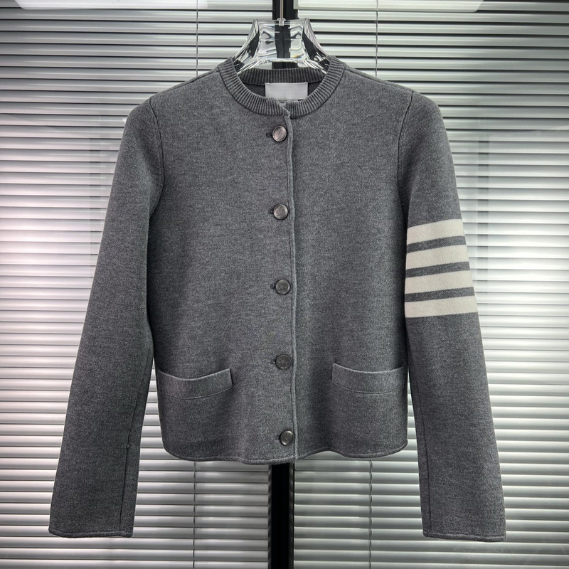 Tb New Women's Western-Style High-End Versatile Stickman Button Wool Knit Blazer Jacket Tb New Women's Western-Style High-End Versatile Stickman Button Wool Knit Blazer Jacket