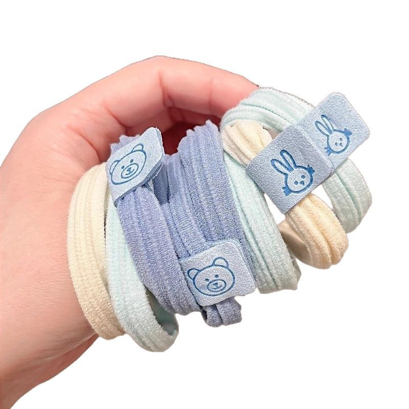 Niños de cabello de alta elasticidad niñas lindos cabello de cola de caballo anillo de cabello bolas de cabeza no lesionar cabello de cabello