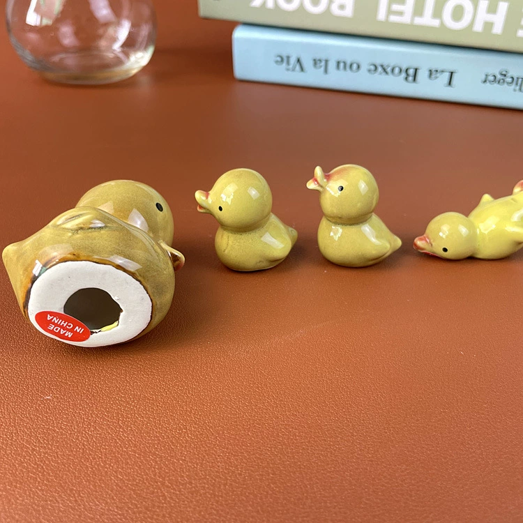 Керамические палочки для еды B.Duck, играют в воде, креативные мультяшные украшения, утка, оригинальный подарок