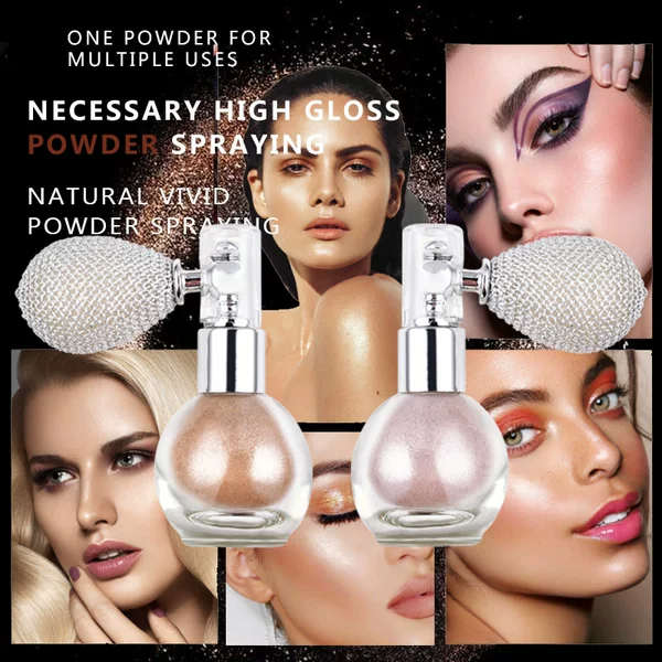 Dragonranee Cross-Border High-Gloss Air Bag Spray Powder Pearlescent with Fine Glitter Body Fragrance Glitter Powder Glitter Loose Powder