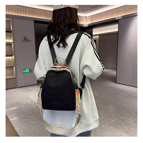 Backpack for Women 2024 New Style Fashion Simple and Versatile Dual Shoulder Bag Oxford Cloth Large Capacity Lightweight Travel Mom's Crossbody Bag