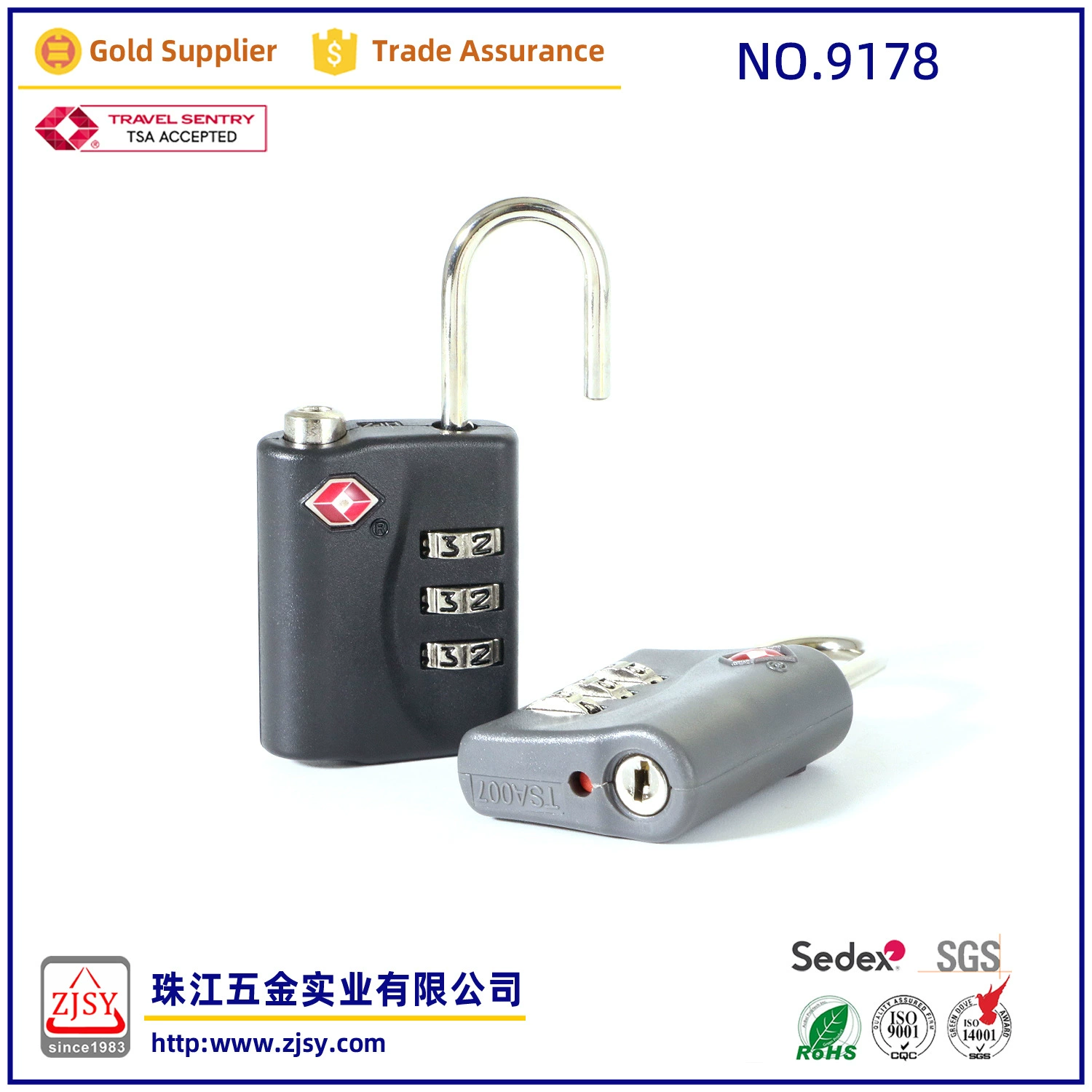 New hanging lock high -quality customs password hanging TSA9178 lock anti -theft password lock easily and portable