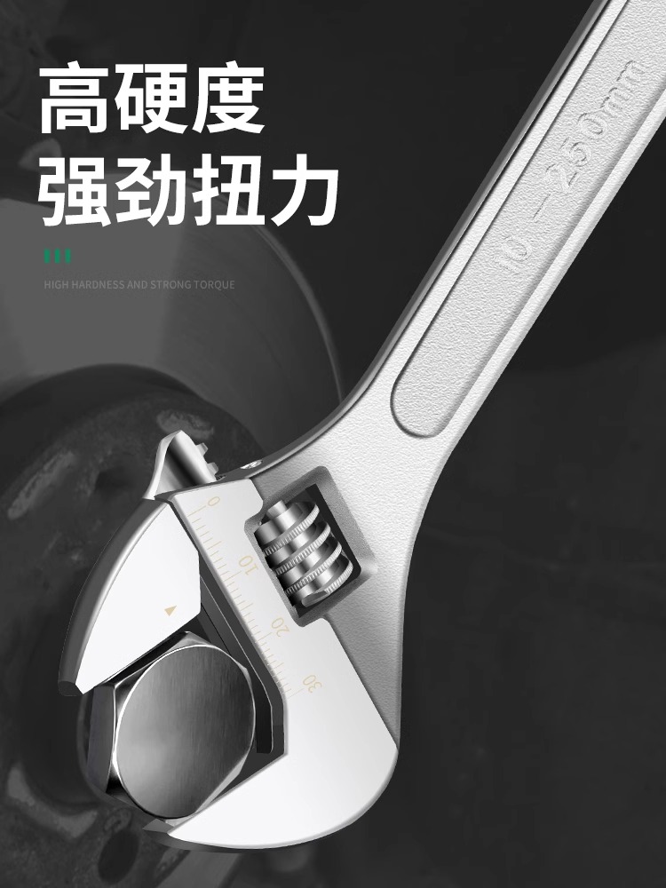 工业级活动扳手大全工具活口进口大开口板手多功能套装小板子