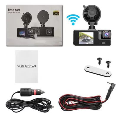 Front, Inside and Rear – Driving recorder - a22-wifi-in-front-of-the-car-inside-the-car-and-behind-the-car