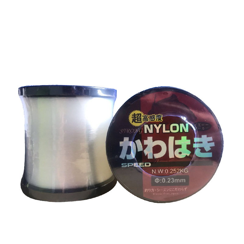 Seda cruda japonesa fuerte pegamento de tracción seda tejida red línea de pesca eje grande línea de nylon económico transparente medio Jin línea de pesca