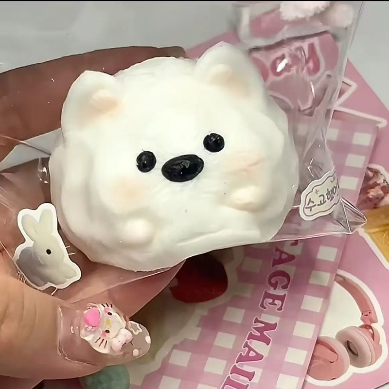 草莓猫爪捏捏乐透明猫爪高颜值动物解压创意网红爆款减压发泄玩具|undefined